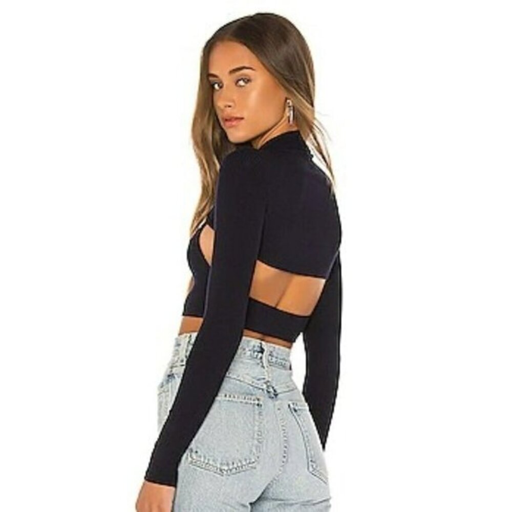 H:ours Bolt Top in Navy